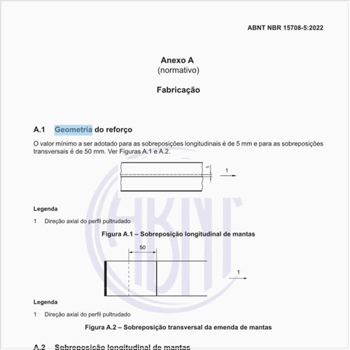 Como deve ser a geometria do reforço?
