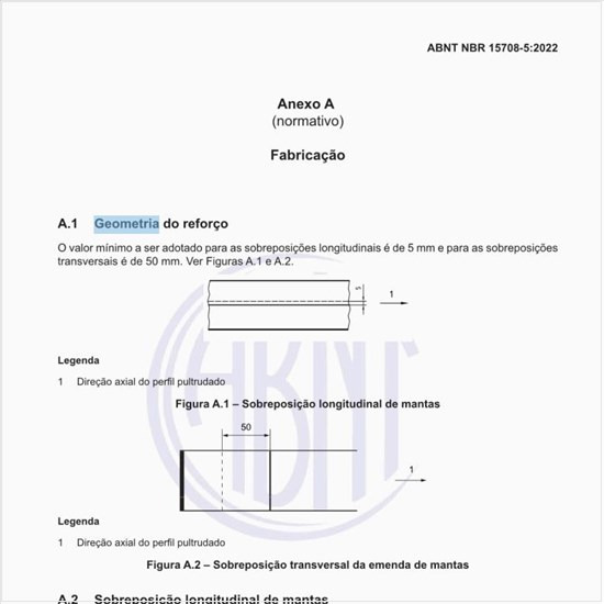 Como deve ser a geometria do reforço?