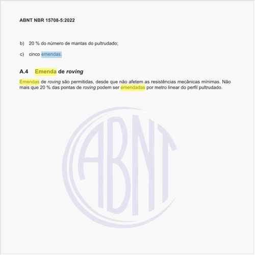 O que é a emenda de roving?