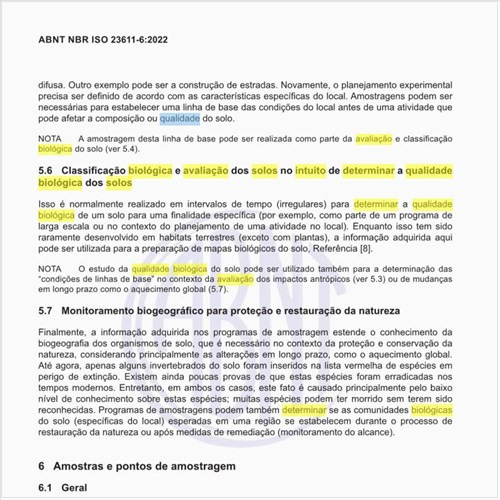 Como deve ser executada a classificação biológica e avaliação dos solos no intuito de determinar a qualidade biológica dos solos?