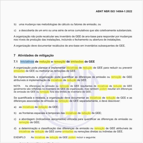 Quais podem ser as iniciativas de redução e remoção de emissões de GEE?