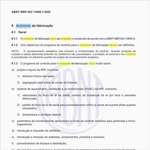 Como deve ser projetado o ambiente de fabricação?