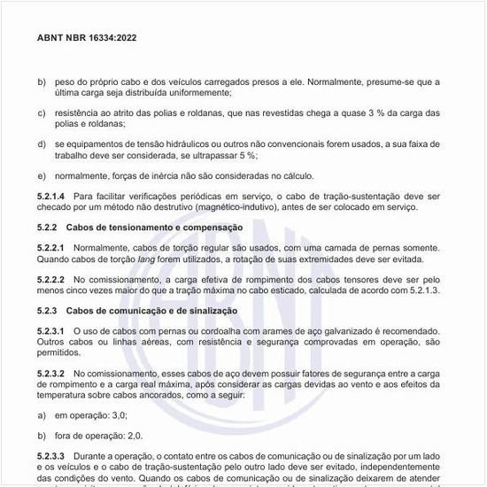 Quais os cabos de comunicação e de sinalização devem ser usados?