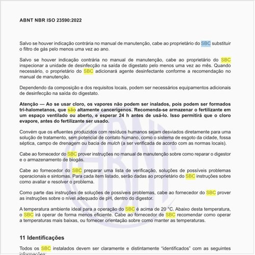 Quais são as identificações dos SBC instalados?