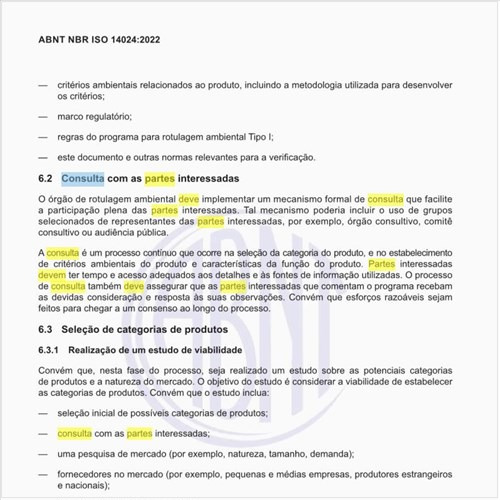 Como deve ser feita a consulta com as partes interessadas?