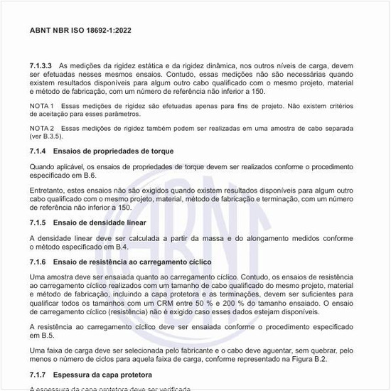 Como deve ser executado o ensaio de resistência ao carregamento cíclico?