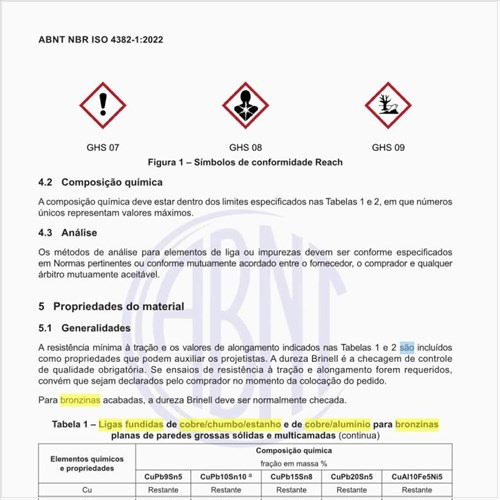 Quais são as ligas fundidas de cobre/chumbo/estanho e de cobre/alumínio para bronzinas planas?