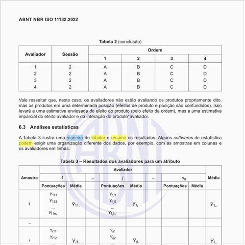 Como pode ser ilustrada uma maneira de tabular e resumir os resultados?