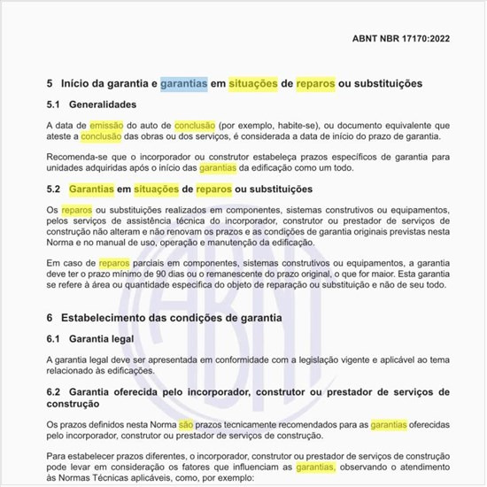 Quais são as garantias em situações de reparos ou substituições?