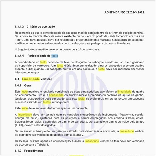 Como realizar o teste de linearidade vertical?