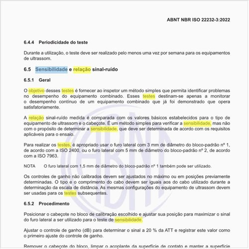 Qual o objetivo dos testes de sensibilidade e relação sinal-ruído?