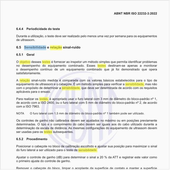 Qual o objetivo dos testes de sensibilidade e relação sinal-ruído?