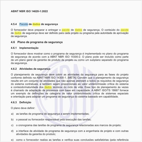 Como proceder na revisão do pacote de dados de segurança?