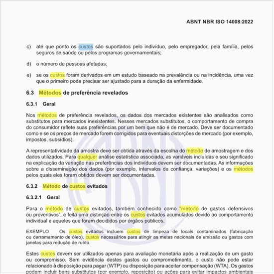 Qual é o método de custos evitados?