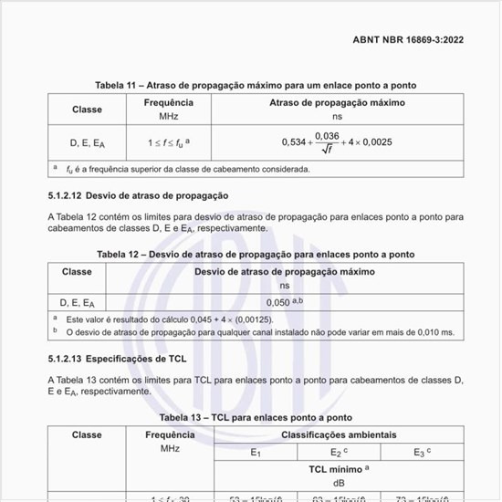 Quais são as especificações de ELTCTL?
