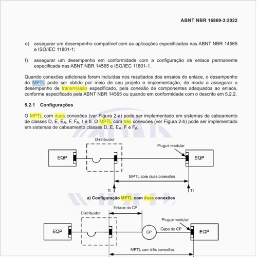 Quais são as configurações MPTL com duas e três conexões?