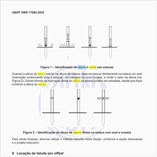 Como realizar a identificação de aterro e corte nas estacas?