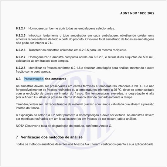 Como realizar a preservação das amostras?