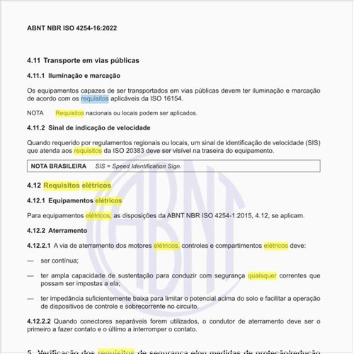 Quais são os requisitos elétricos para esses equipamentos?