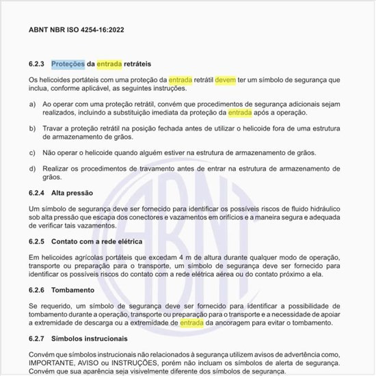 Quais devem ser as proteções da entrada retráteis?