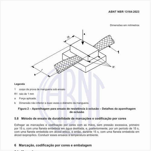 Qual o método de ensaio de durabilidade de marcações e codificação por cores?