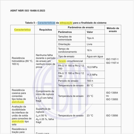 Quais são as características da adequação para a finalidade do sistema?