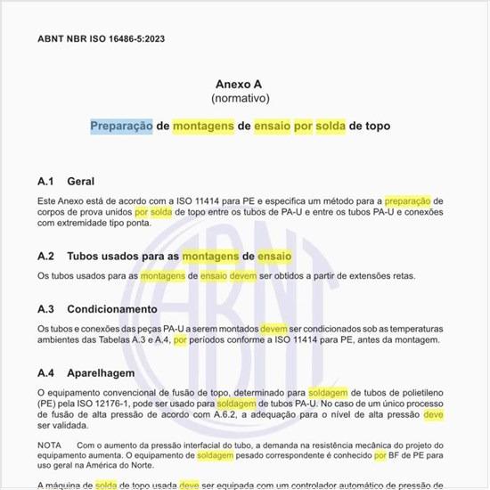 Como deve ser a preparação de montagens de ensaio por solda de topo?