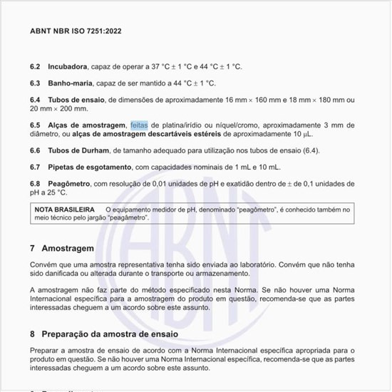 Como deve ser feita a amostragem?