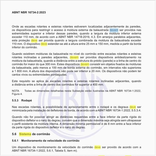 Como deve funcionar o sistema de corrimão?