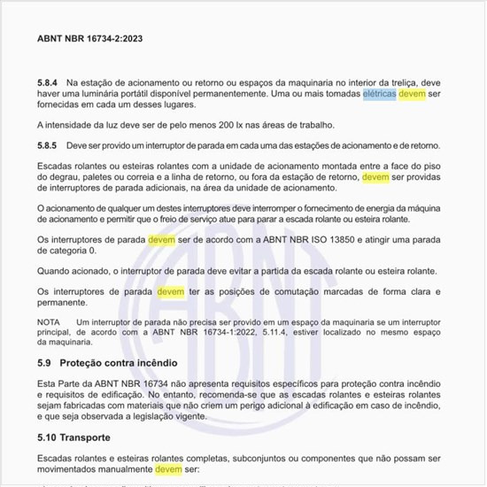 Como devem ser montadas as instalações elétricas e equipamentos?