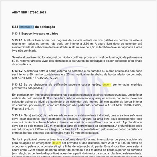 Como devem ser construídas as interfaces da edificação?
