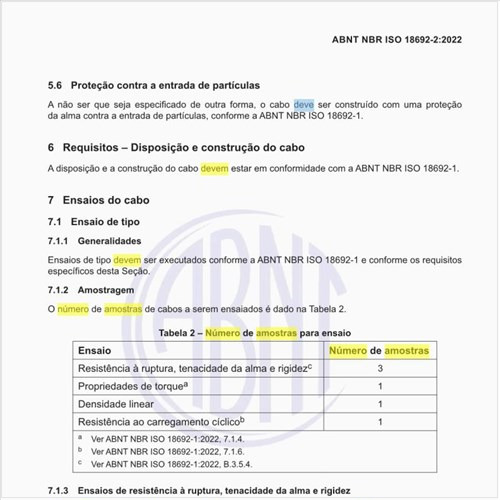 Qual deve ser o número de amostras para ensaio?