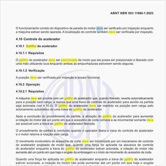 Como deve ser posicionado o gatilho do acelerador?