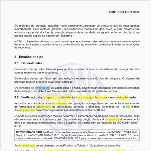 Por que é necessária a verificação de temperatura devido a sobrecargas térmicas com variação rápida?