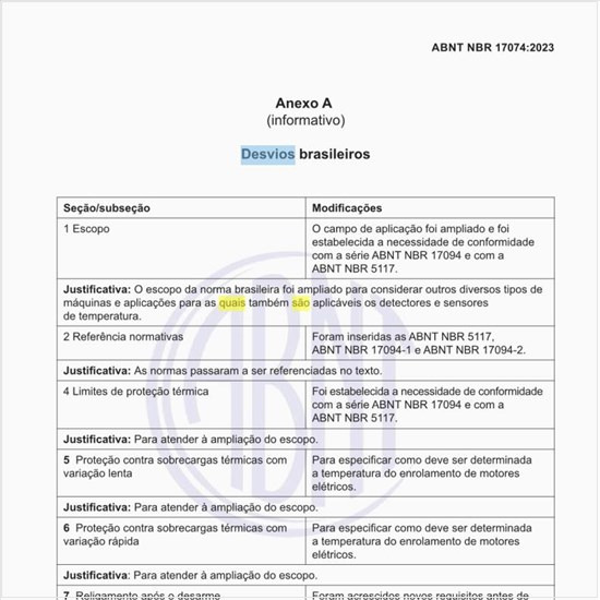 Quais são os desvios brasileiros?