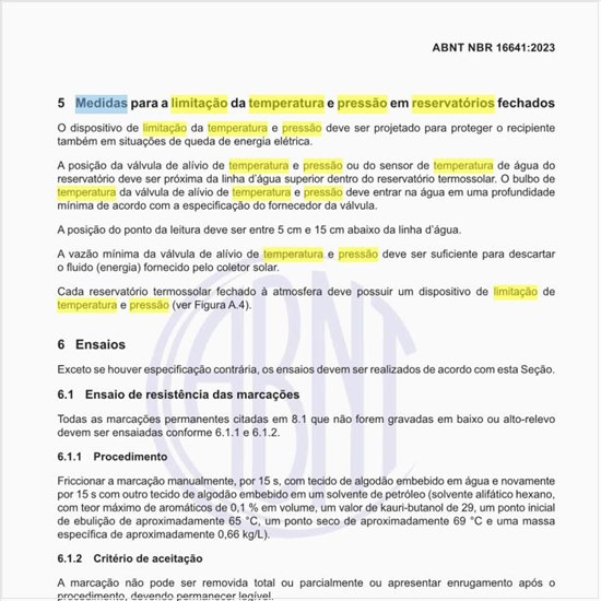 Quais são as medidas para a limitação da temperatura e pressão em reservatórios fechados?