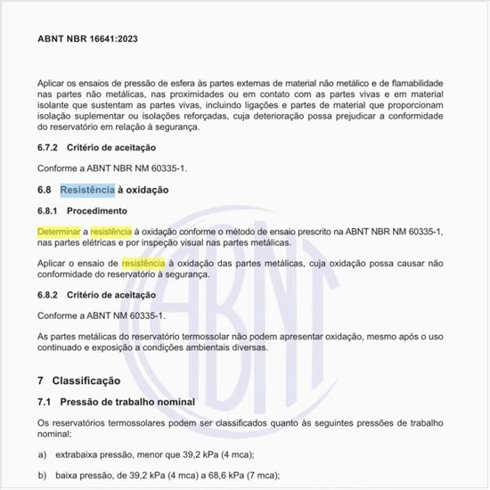 Como determinar a resistência à oxidação?