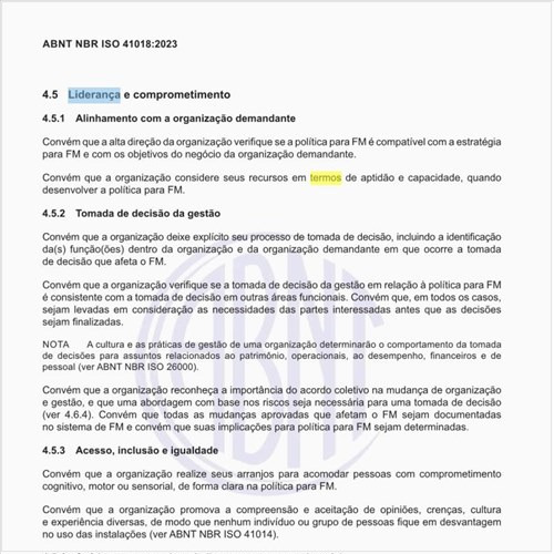 O que deve ser feito em termos de liderança e comprometimento?