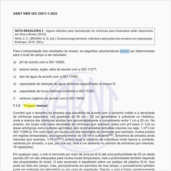 Como deve ser realizada a triagem manual?