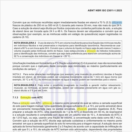 O que se utiliza para a extração com alil-isotiocianato (AITC)?