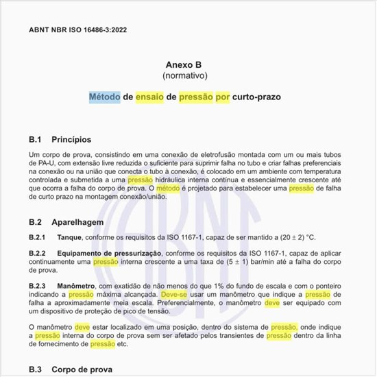 Como deve ser executado o método de ensaio de pressão por curto-prazo?