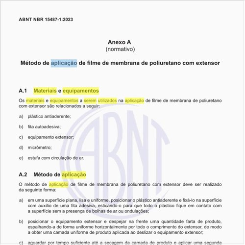 Quais os materiais e equipamentos a serem utilizados na aplicação do produto?