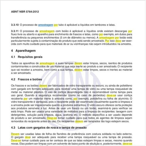 Como deve ser feita a montagem para amostragem por frasco?