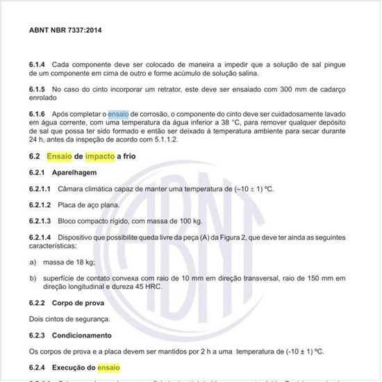 Como é executado o ensaio de impacto a frio?