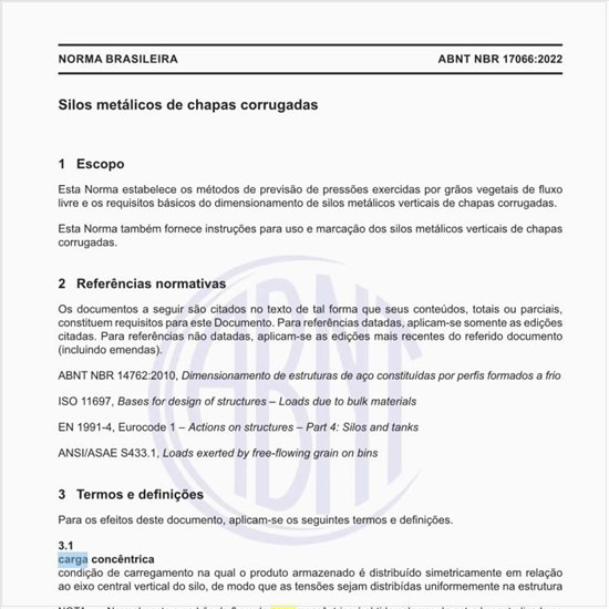 O que é uma carga concêntrica?