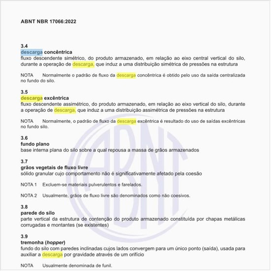 O que representa a descarga concêntrica?