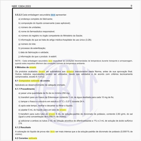 Como deve ser executado o ensaio dos compostos solúveis de cromo?