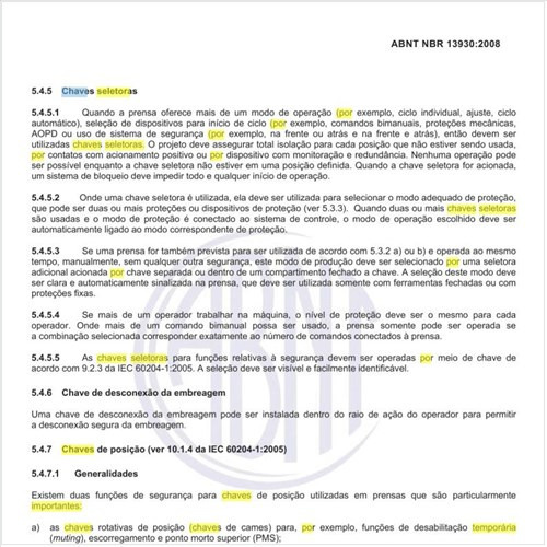 Por que usar as chaves seletoras em prensas?