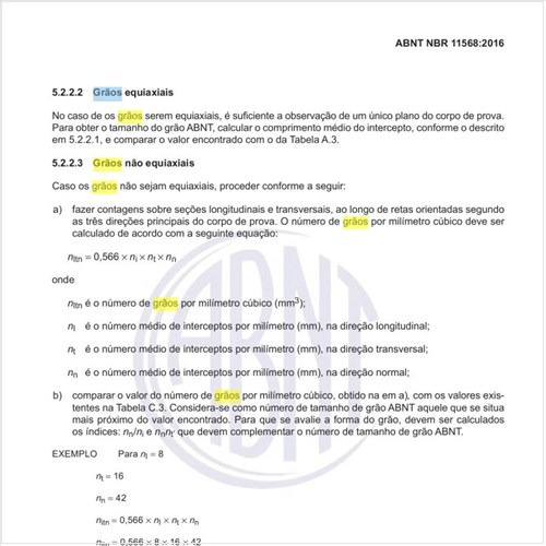 O que são os grãos não equiaxiais?