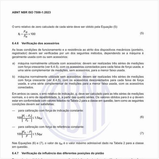 Como fazer a verificação dos acessórios?